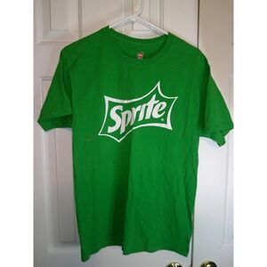 Vintage Hanes Sprite Graphic T-Shirt Green Soda Pop Tee‎ Mens Size M